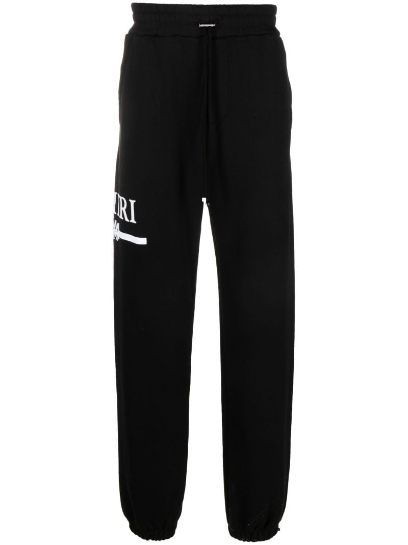 Black Logo-print Cotton Track Pants