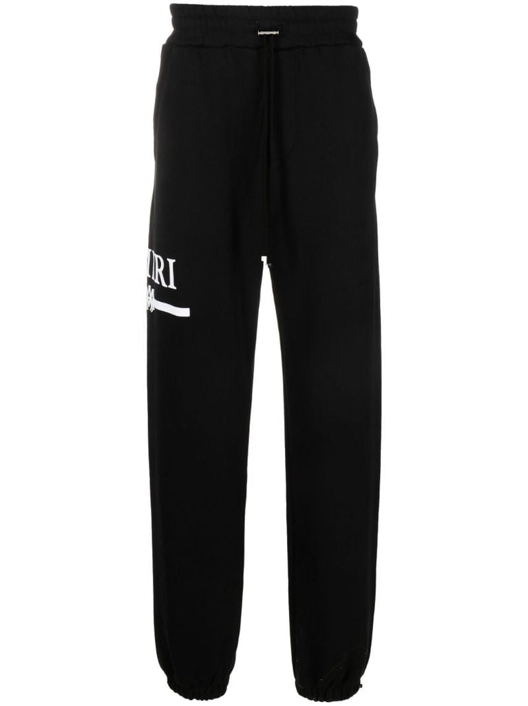 Black Logo-print Cotton Track Pants