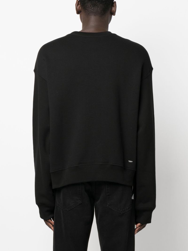 Black Logo Print Sweatshirt