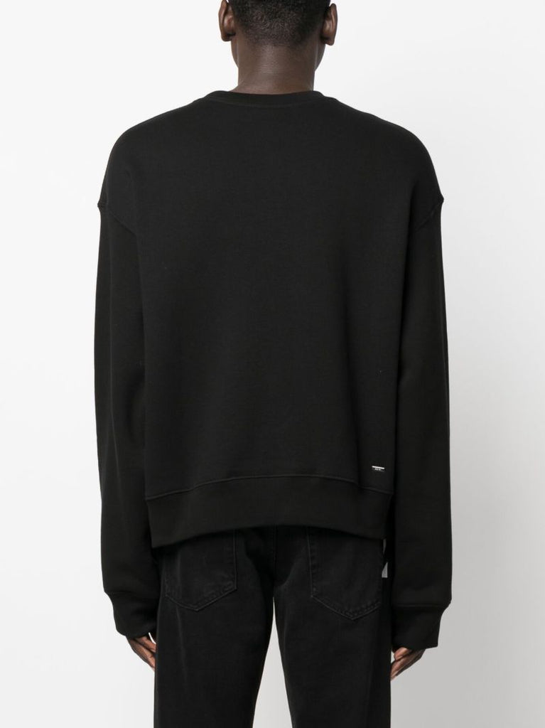 Black Logo Print Sweatshirt