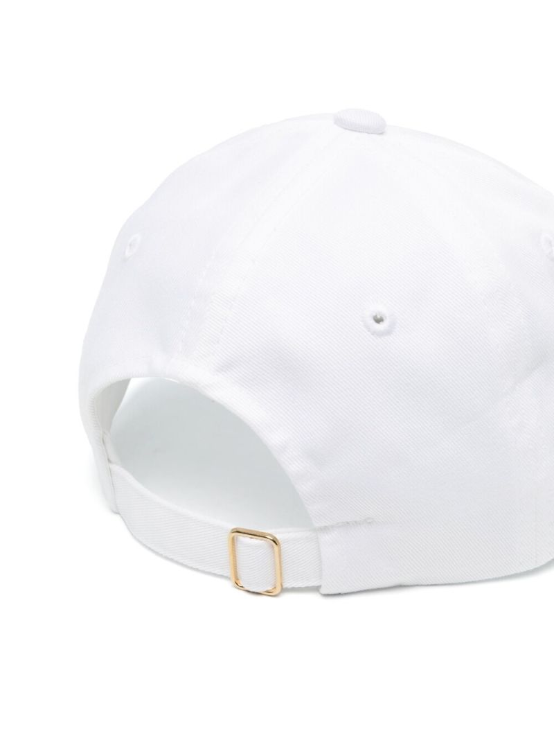White Casa Sport Logo Cotton Baseball Cap