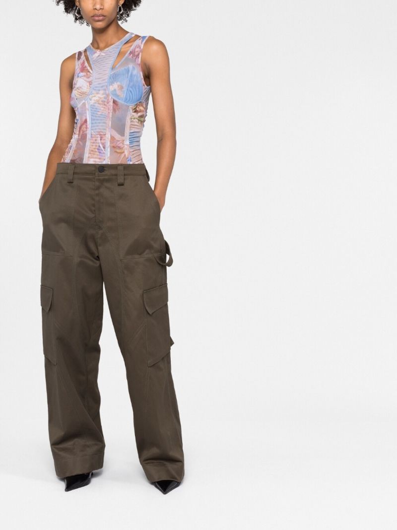 Multicolour Sky Print Sleeveless Bodysuit