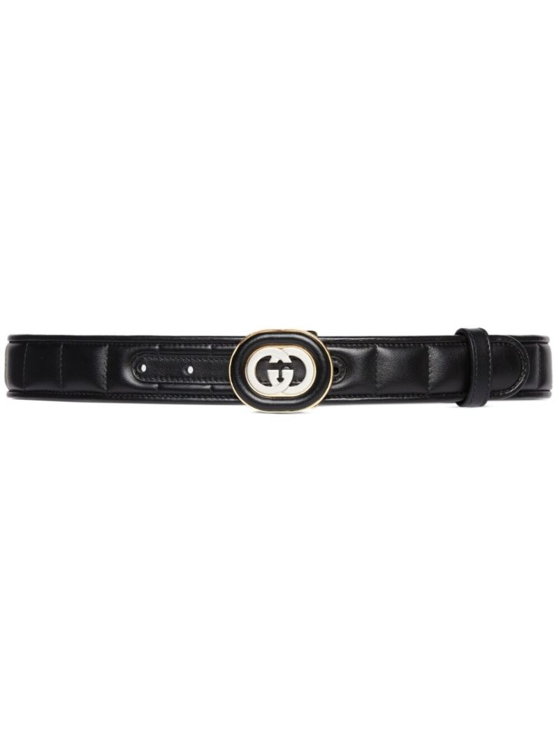 Black Interlocking G Belt