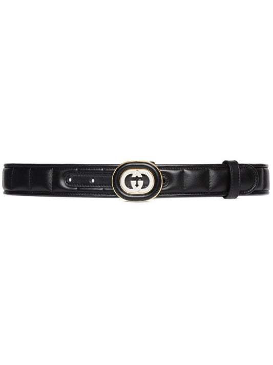 Black Interlocking G Belt