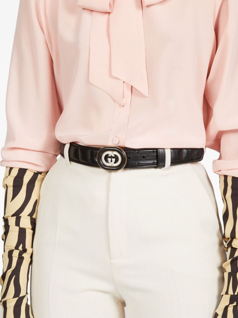 Black Interlocking G Belt