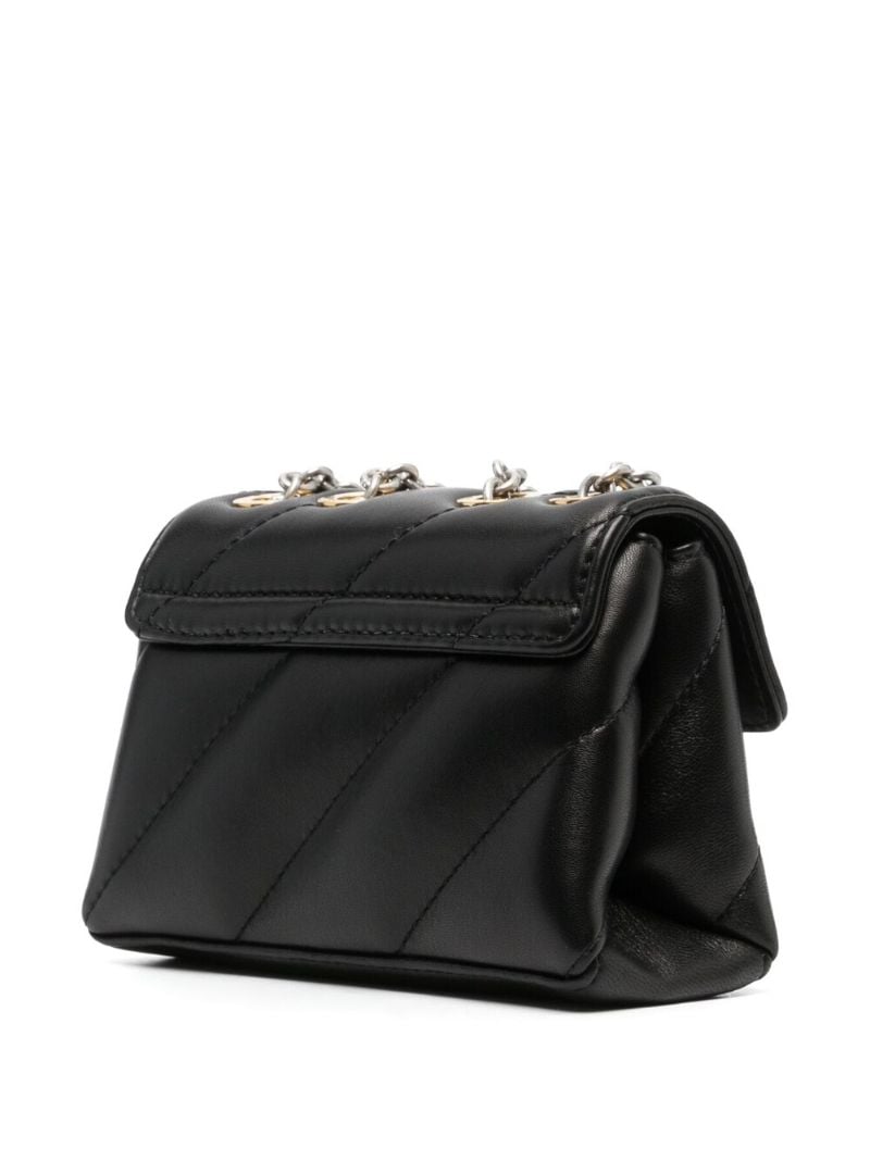 Black Jackhammer Mini Leather Cross Body Bag