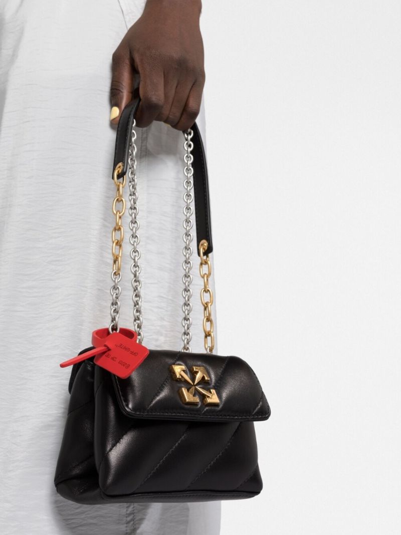 Black Jackhammer Mini Leather Cross Body Bag