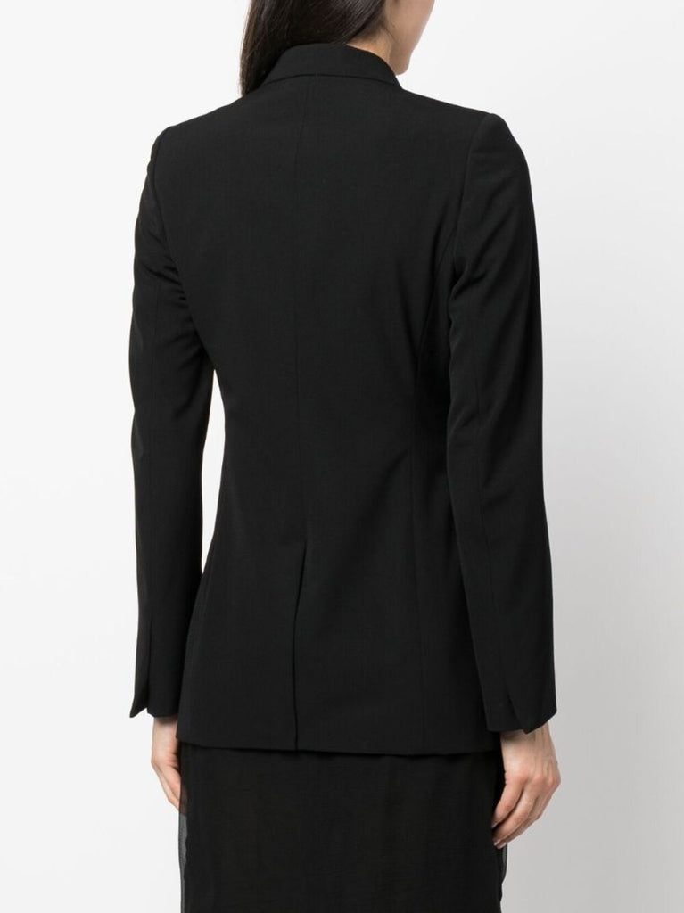Black Bowy Peak Lapel Blazer