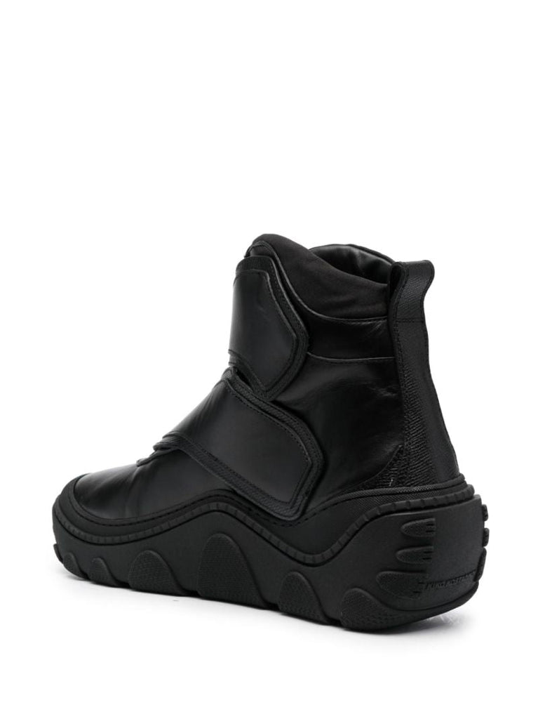Black Leather Tonkin Boots