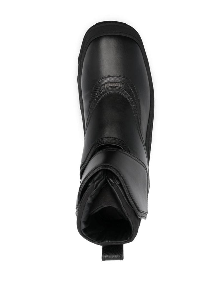 Black Leather Tonkin Boots
