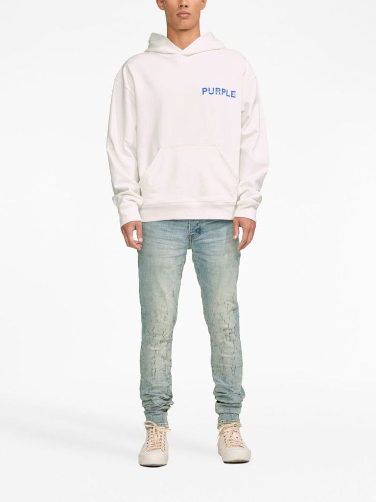Blue P001 Crinkled Skinny Jeans