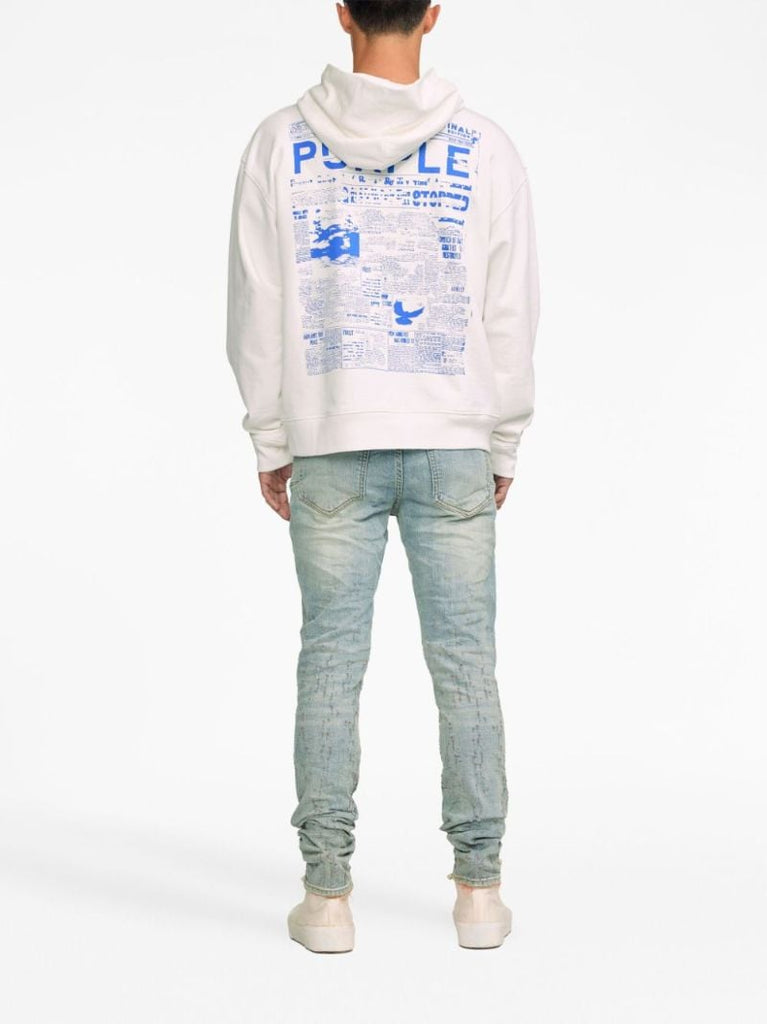 Blue P001 Crinkled Skinny Jeans