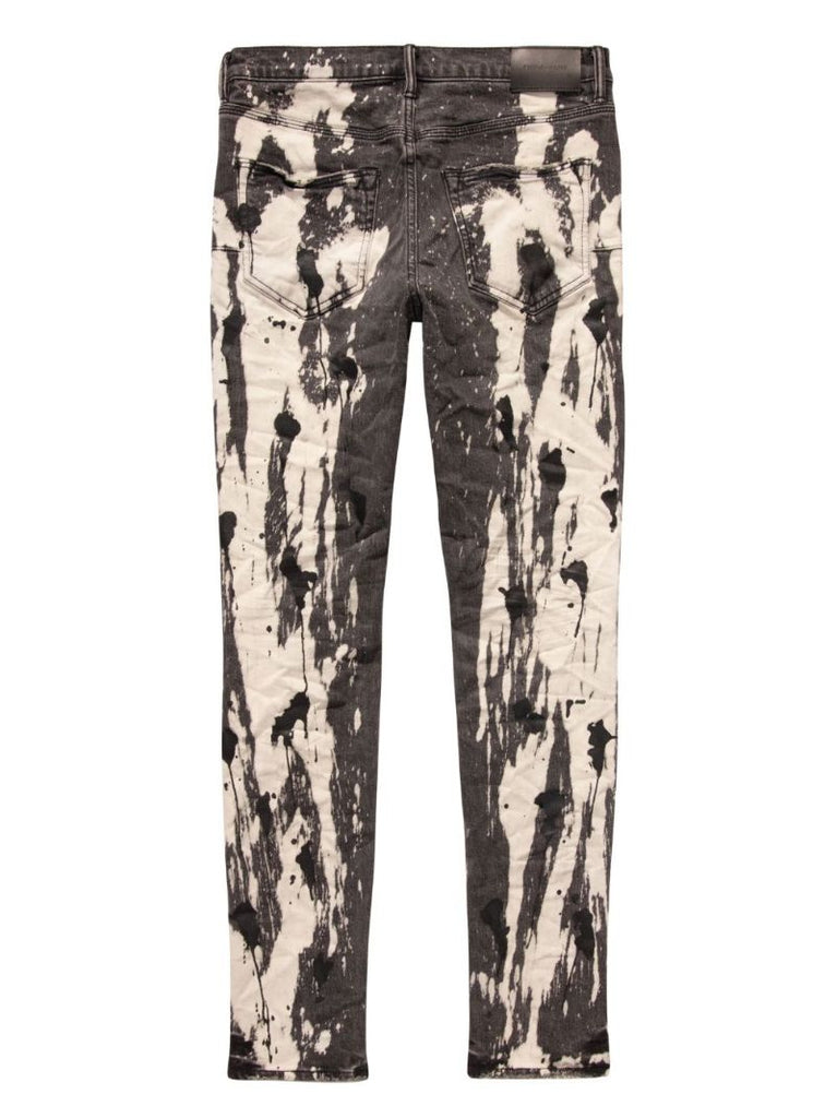Black Bleached Low-rise Skinny Jeans