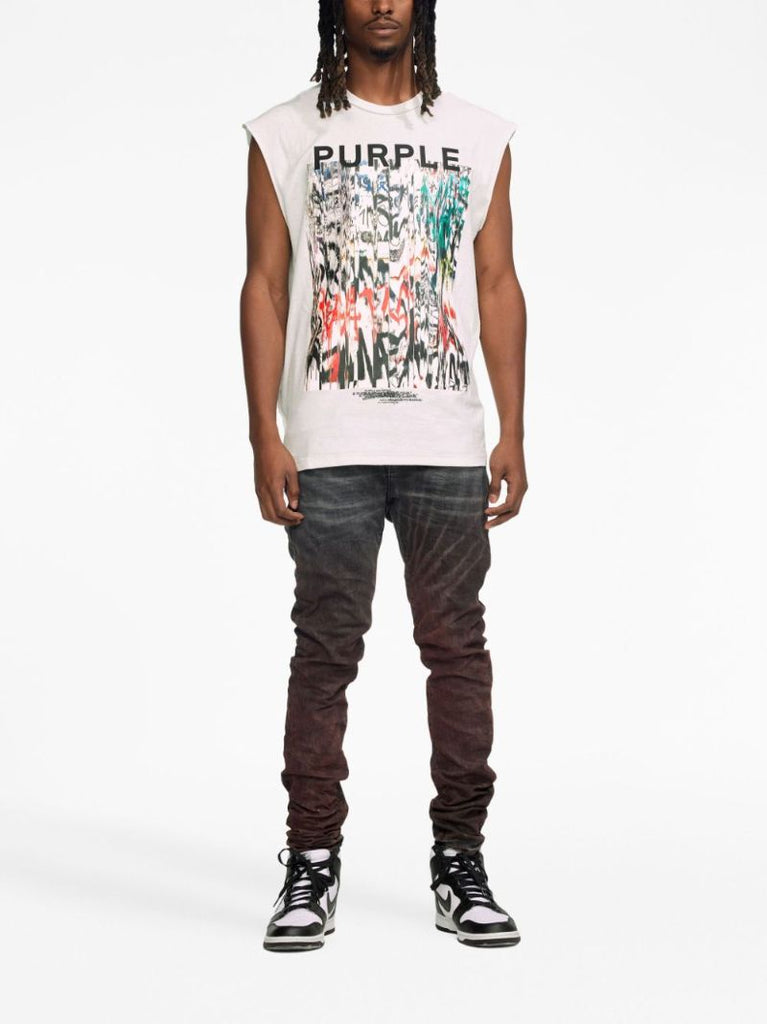 Red P001 Spiral Tie-dye Low-rise Skinny Jeans