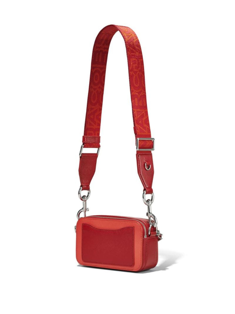 Red Snapshot Leather Cross Body Bag