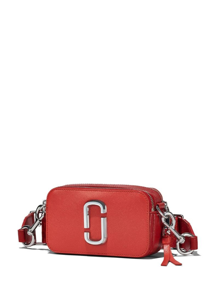 Red Snapshot Leather Cross Body Bag