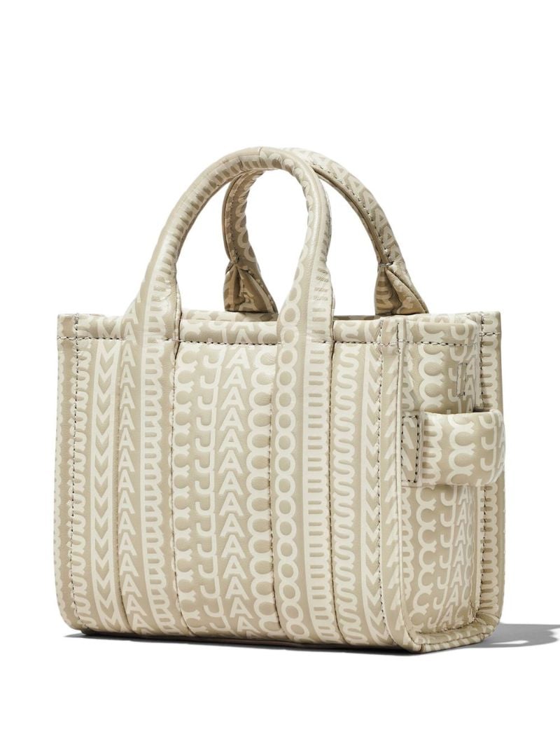 Neutral the Monogram Micro Leather Tote Bag