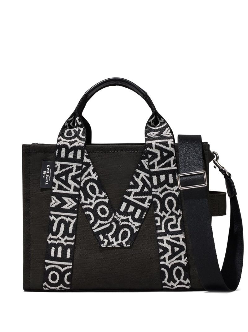 Black the Traveler Canvas Tote Bag