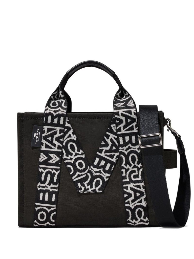 Black the Traveler Canvas Tote Bag