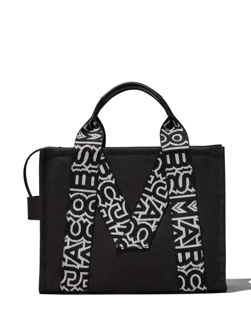 Black the Traveler Canvas Tote Bag