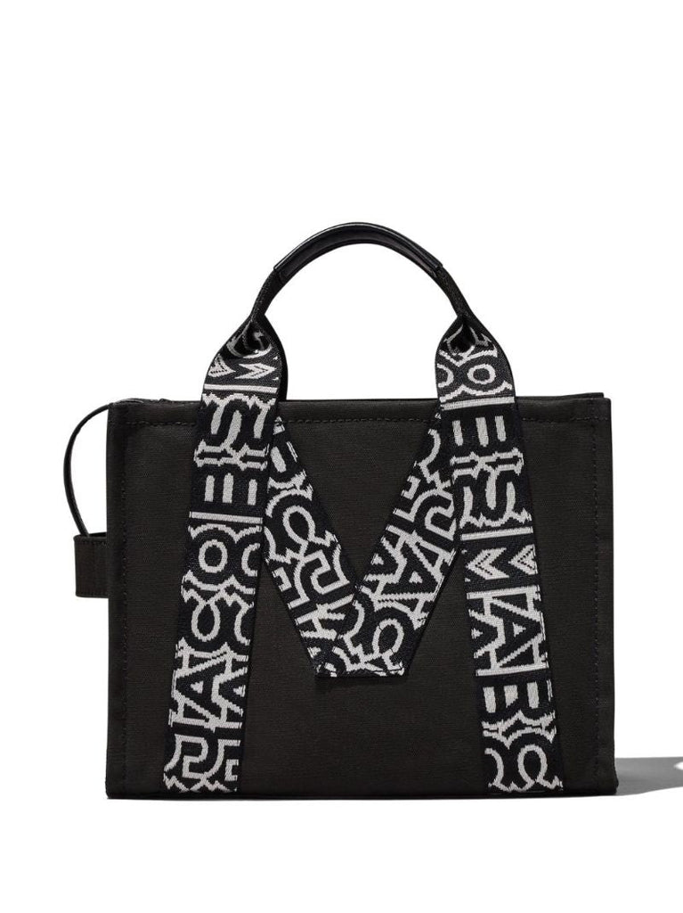 Black the Traveler Canvas Tote Bag