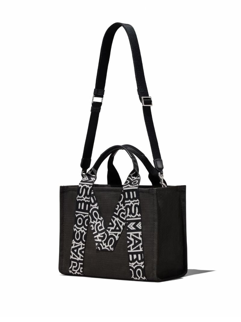 Black the Traveler Canvas Tote Bag