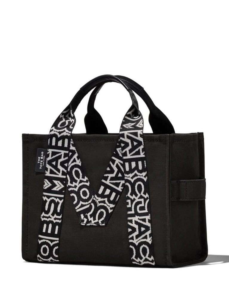 Black the Traveler Canvas Tote Bag