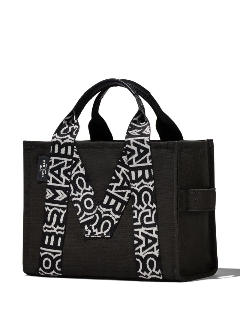 Black the Traveler Canvas Tote Bag