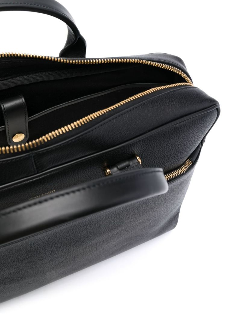 Black Embossed Logo Briefcase