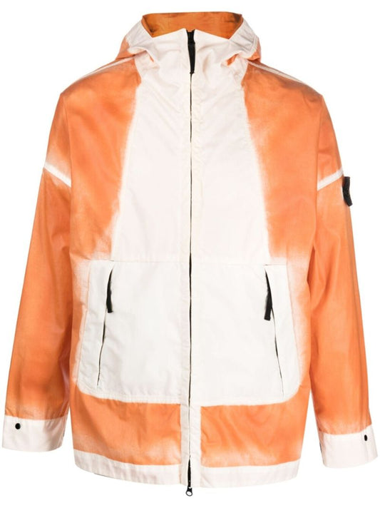 Orange Mussola Gommata-tc Windbreaker