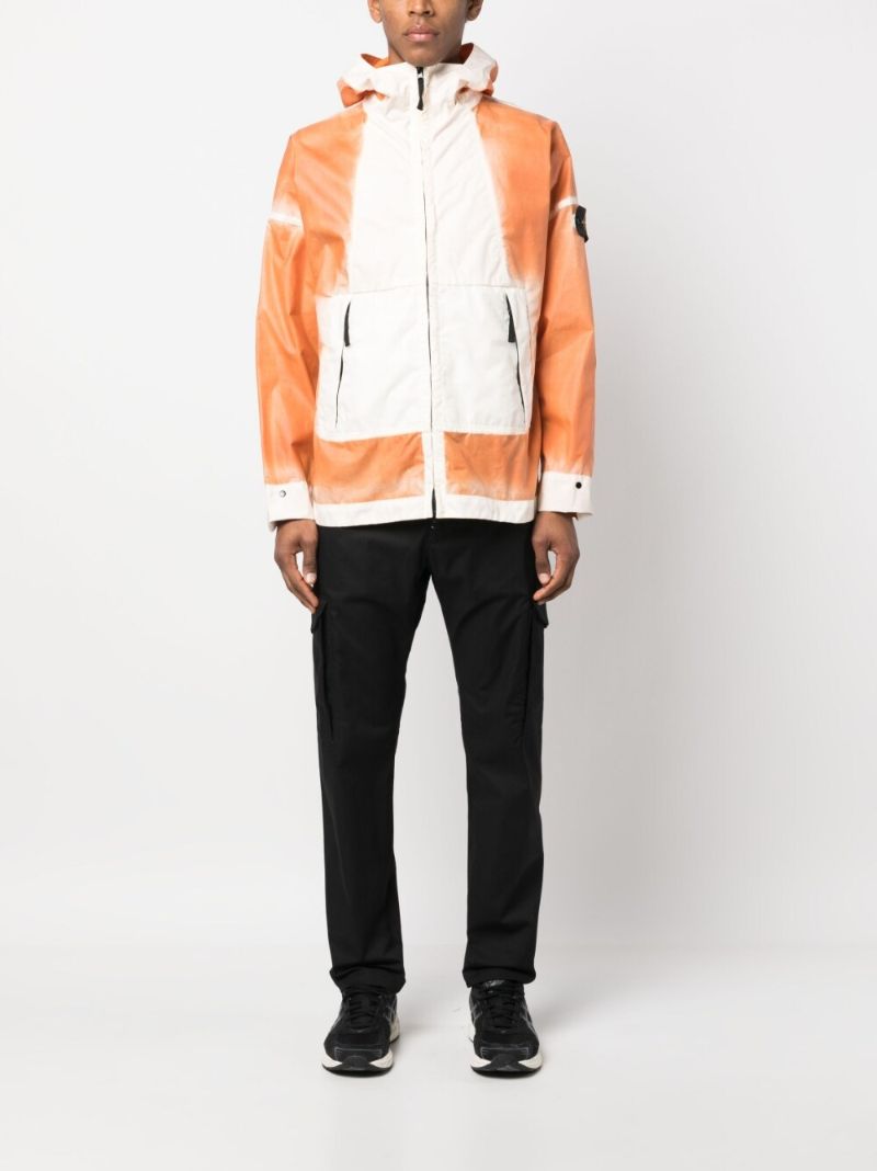 Orange Mussola Gommata-tc Windbreaker
