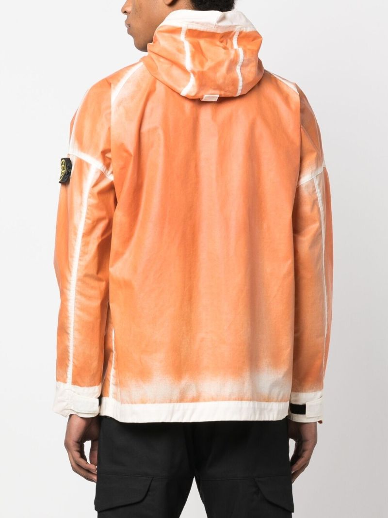 Orange Mussola Gommata-tc Windbreaker