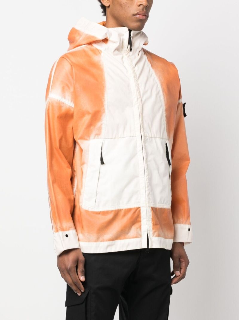 Orange Mussola Gommata-tc Windbreaker