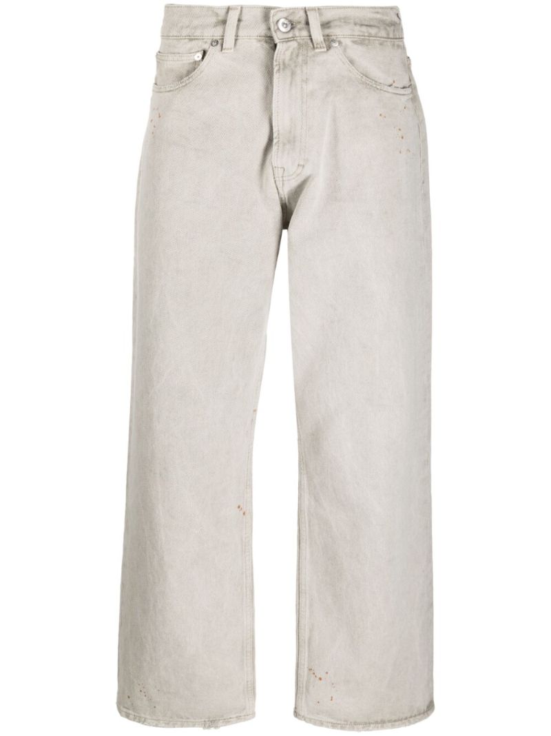 Grey Third Cut Straight-leg Jeans