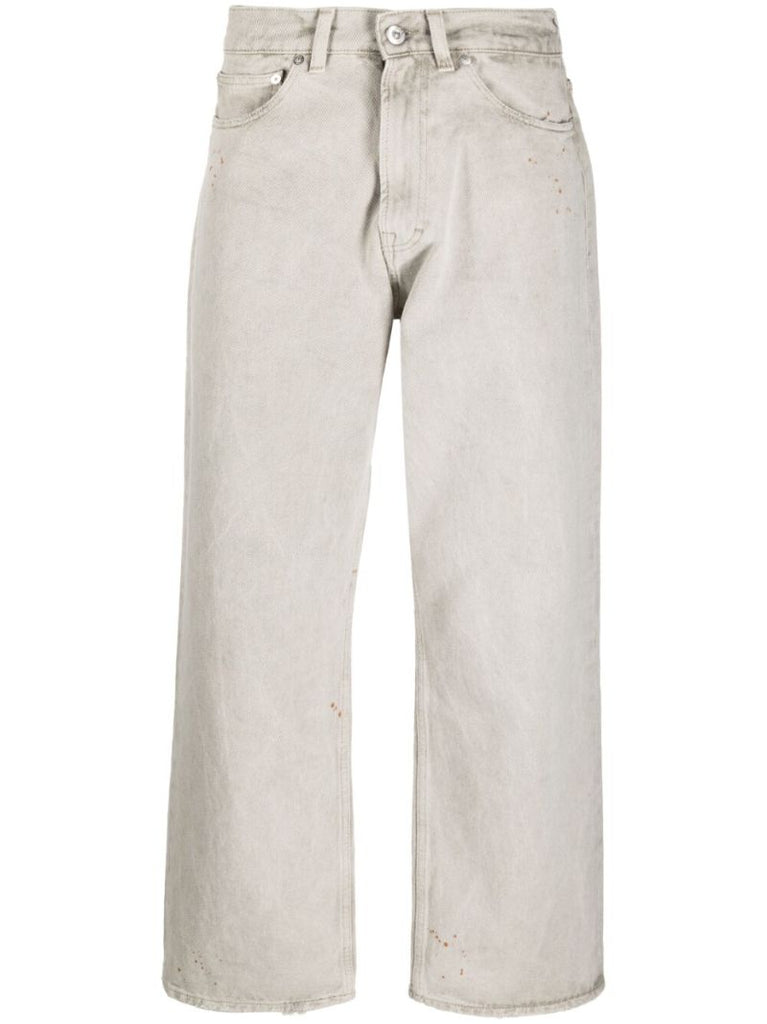 Grey Third Cut Straight-leg Jeans