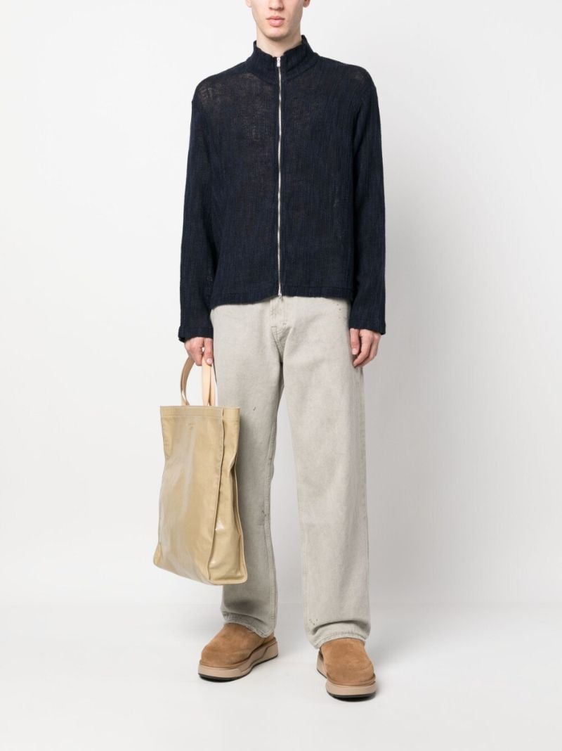 Grey Third Cut Straight-leg Jeans