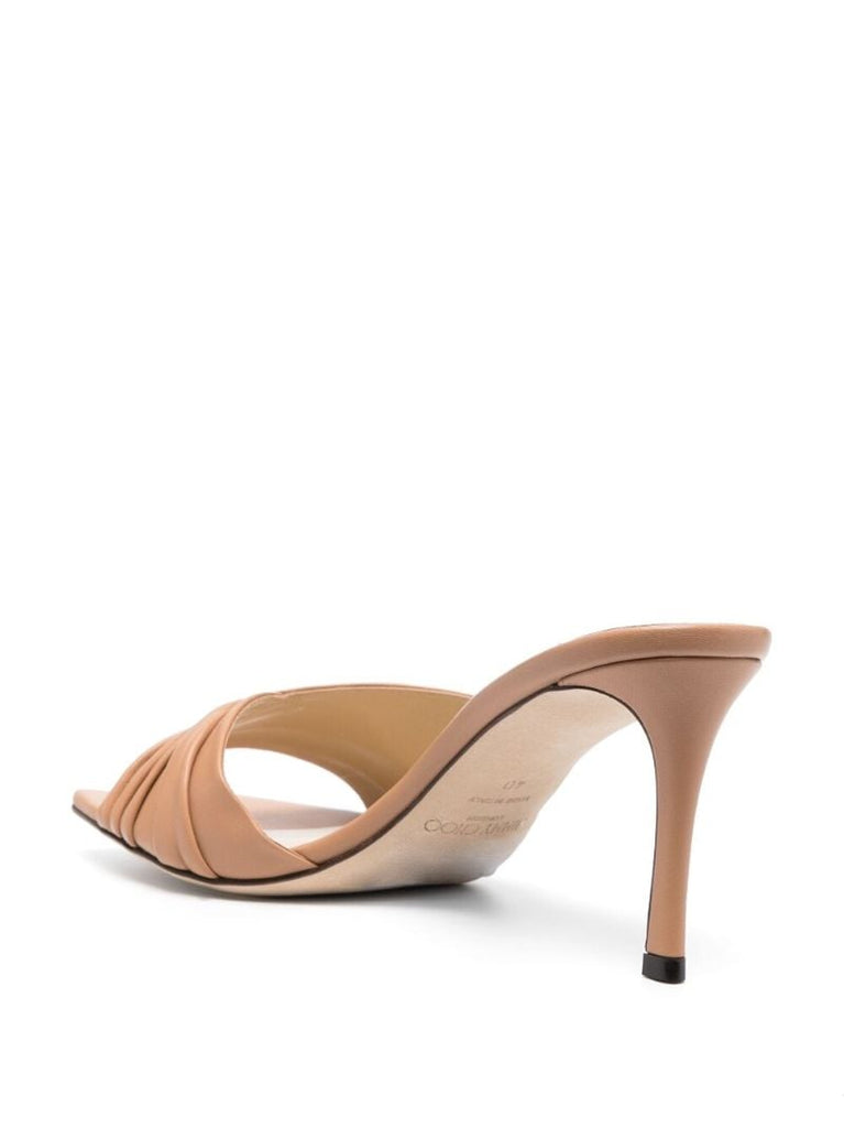 Brown Basil 75 Leather Mules