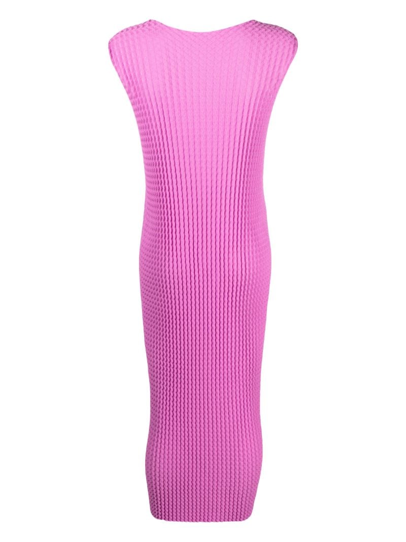 Pink Spongy-36 Waffle Dress