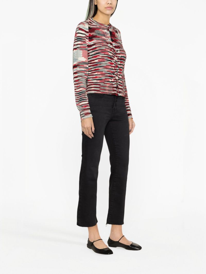 Red Saltin Wool Cardigan