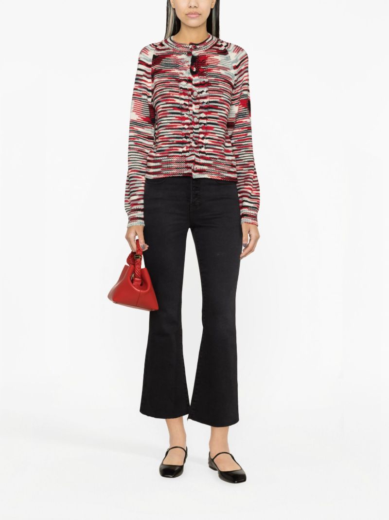 Red Saltin Wool Cardigan