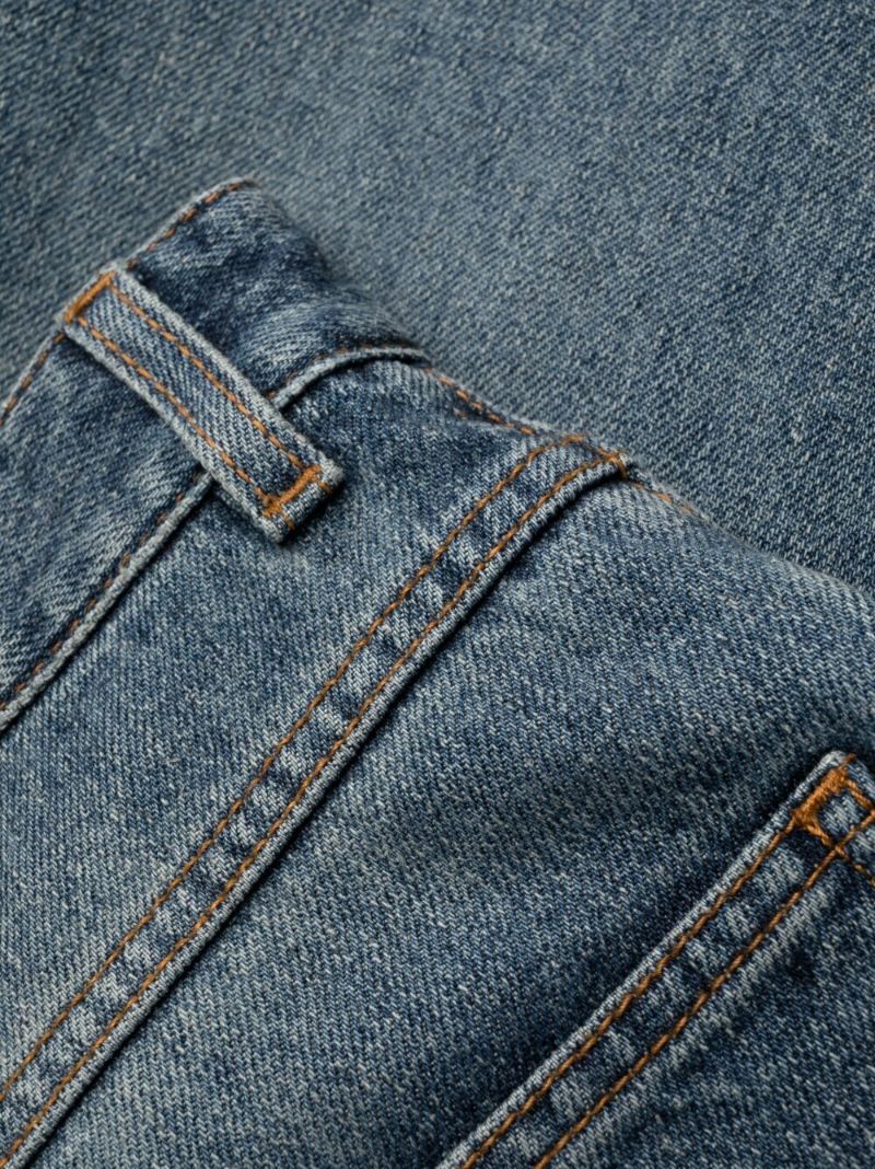 Blue Wide-leg Jeans