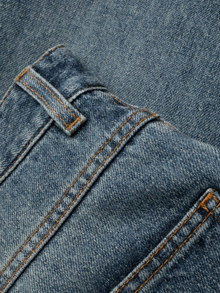Blue Wide-leg Jeans
