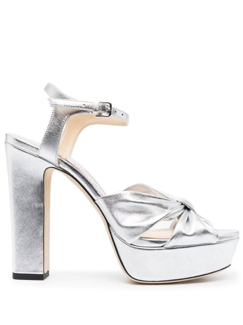 Silver Heloise 120 Platform Sandals