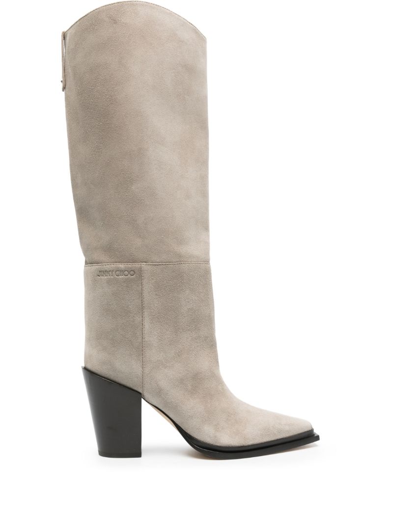 Grey Cece 80 Suede Boots