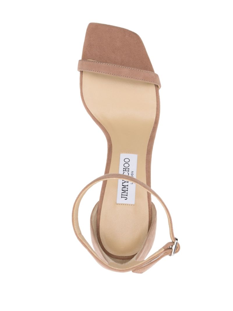 Pink Alva 85 Suede Sandals