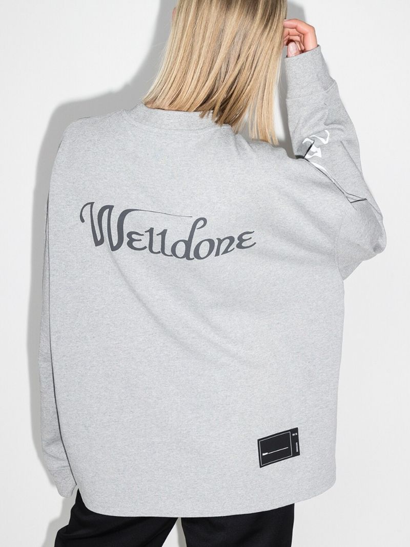 Oversized-logo Crew-neck Sweatshirt
