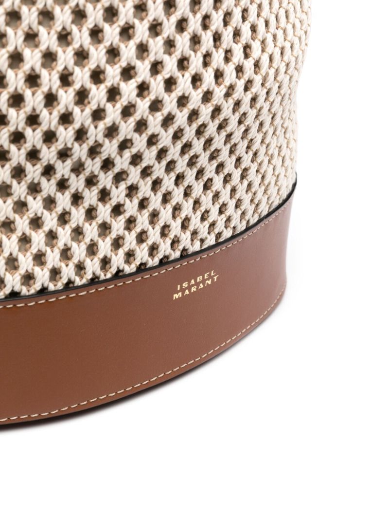 Neutral Bayia Crochet Bucket Bag