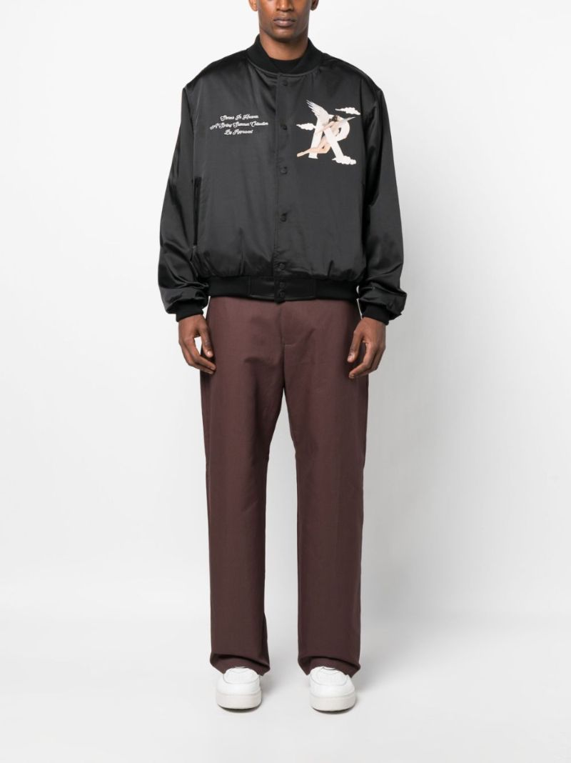 Black Storms in Heaven Varsity Jacket