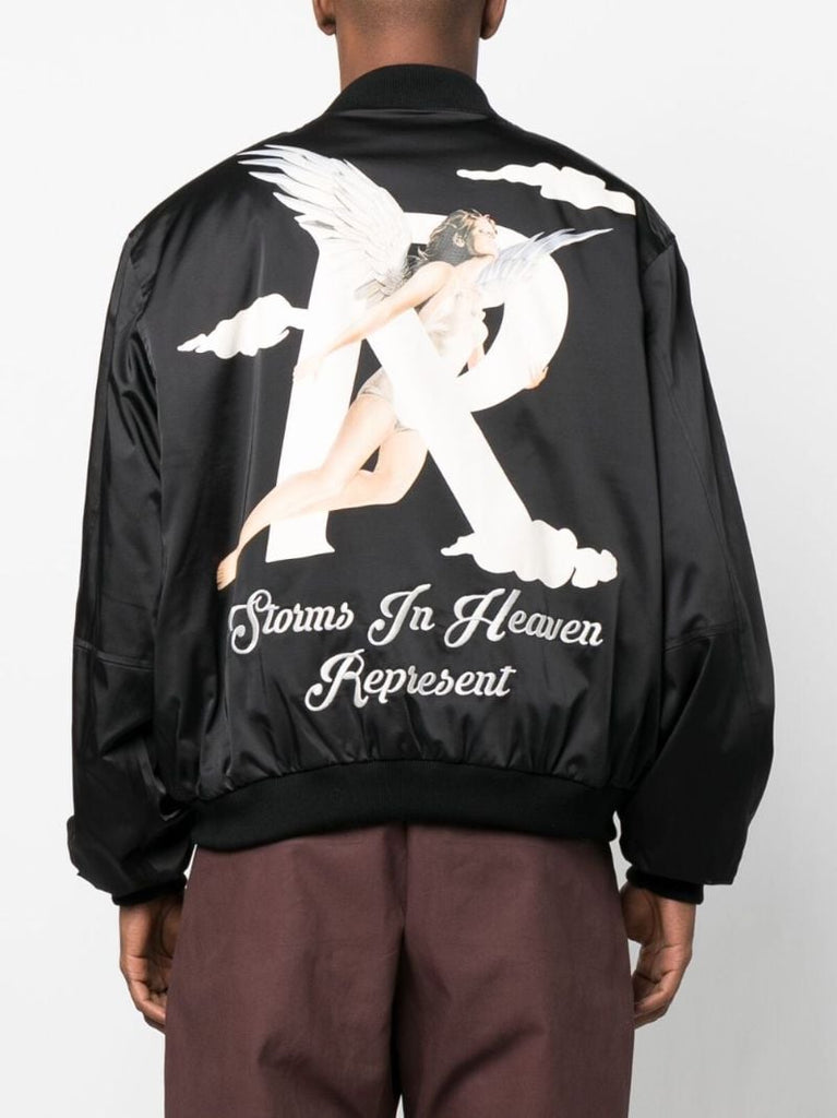 Black Storms in Heaven Varsity Jacket
