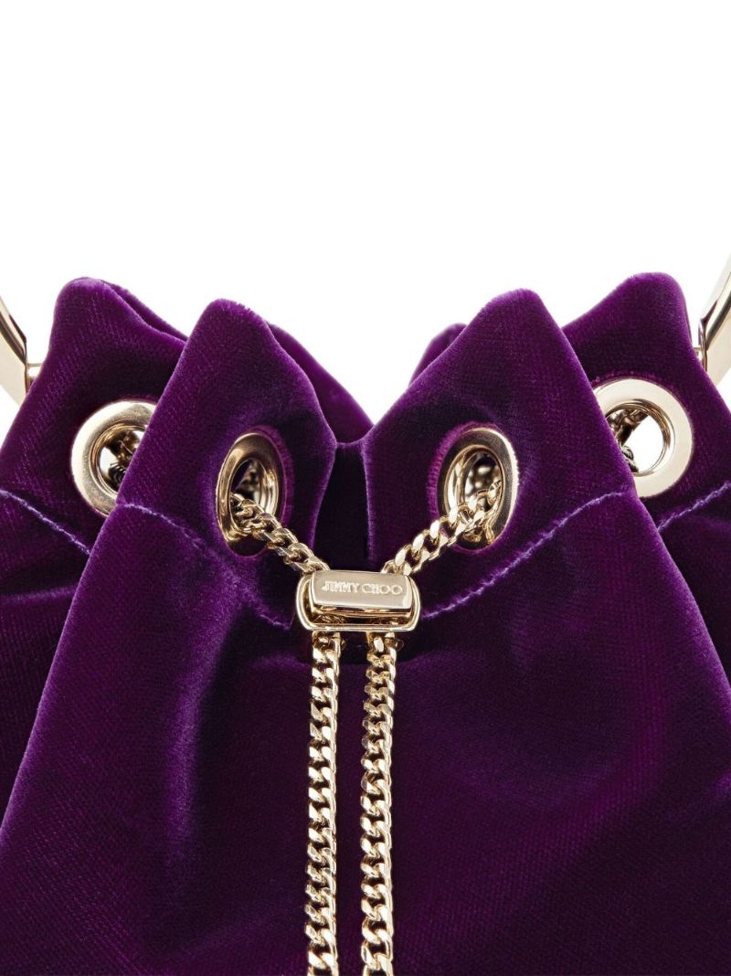 Purple Bon Bon Velvet Bag